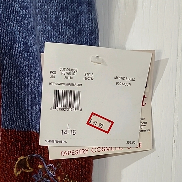 Vintage Koret City Blues Zip Front Vest NWT Size Large - Picture 3 of 8